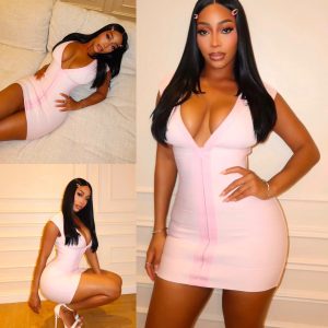 Ember Sculpted Mini Short Bandage Gown