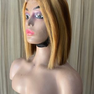10'inch blonde mix neckline wig