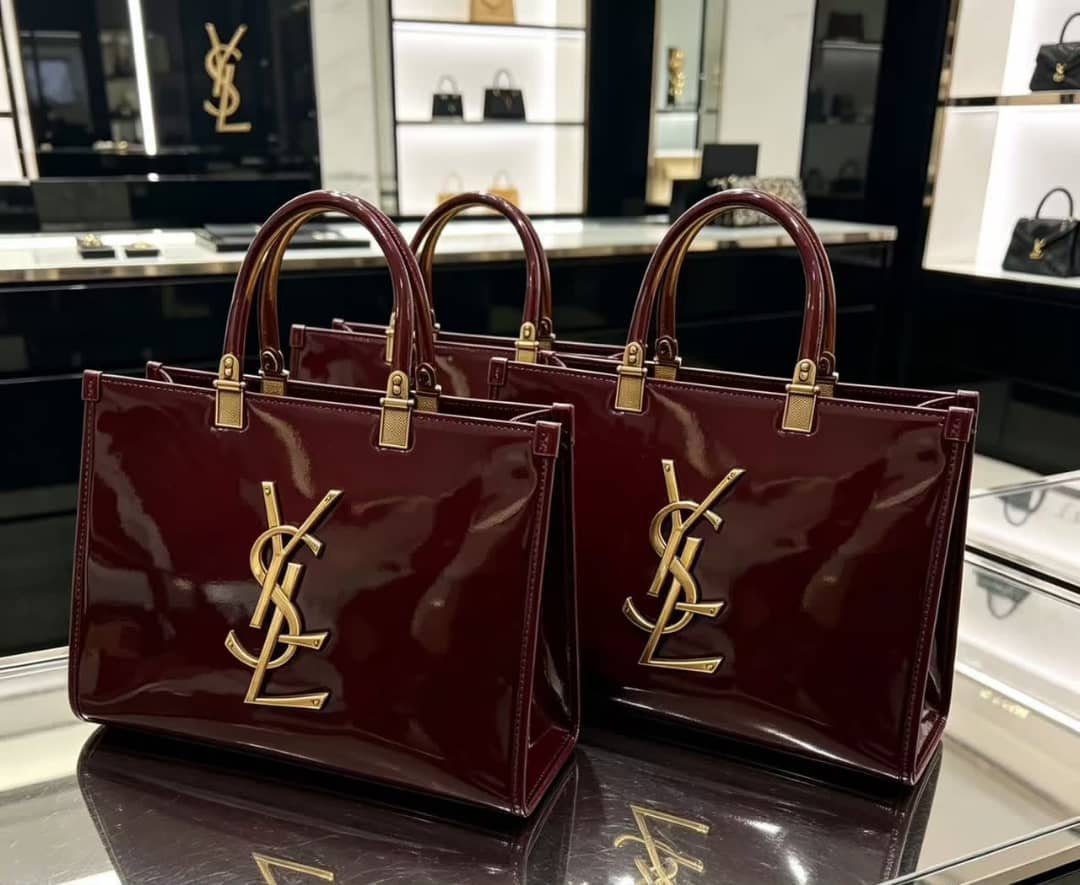 Glossy Patent Handbag | YSL Designer-Inspired Bag