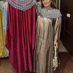 Rhinestone Embellished Kaftan