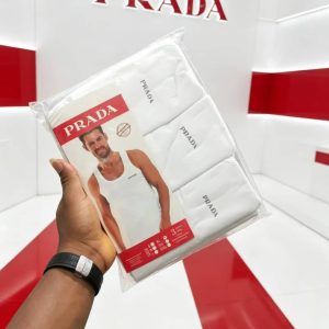 Prada White Singlets (3 in a Pack)